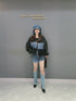 Denim Corset Tulle Layered Jacket